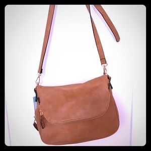 NWT - Faux Leather Crossbody Handbag - Purse